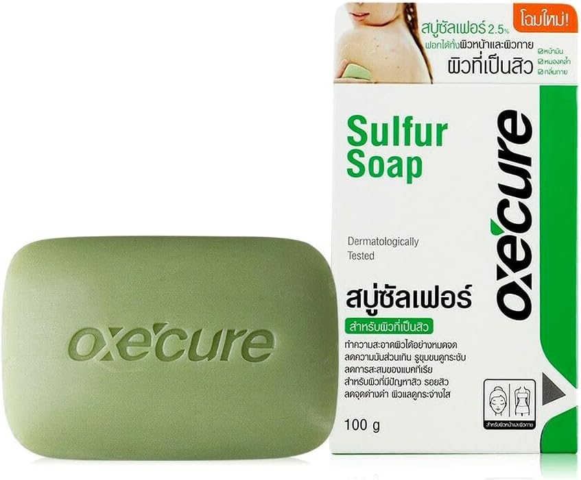 Oxecure Sulfur Soap 100g, Dermatology tested.