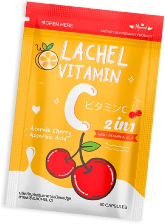 Lachel Vitamin C 2 in 1 High Vitamin A,C,E 60 capsules