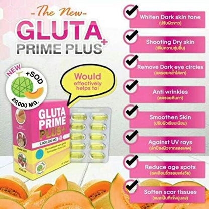 GLUTA PRIMME PRIME Plus Glutathione Collagen Beauty Dietary supplement 30 capsul