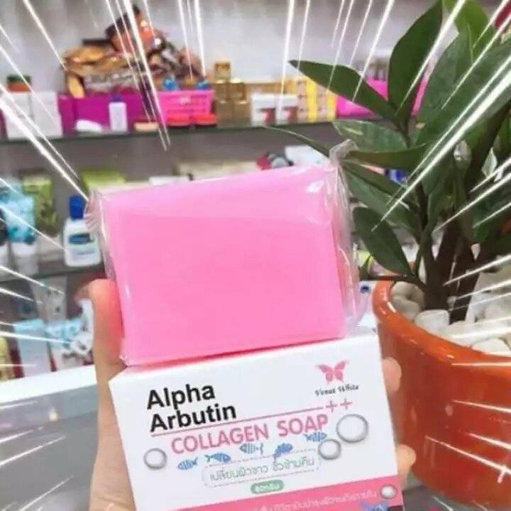 Venut White Alpha Arbutin 3 plus Collagen soap 80g