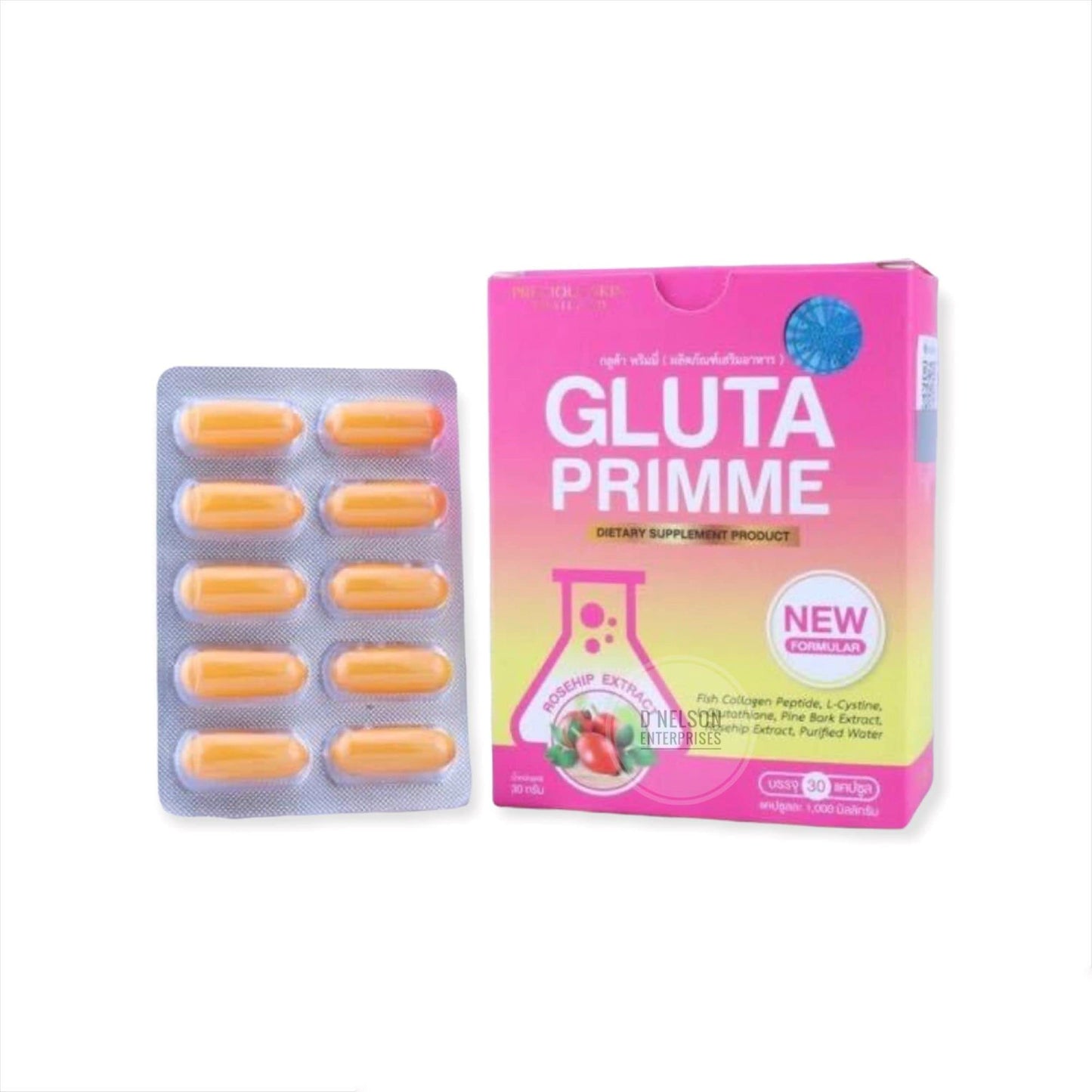 GLUTA PRIMME PRIME Plus Glutathione Collagen Beauty Dietary supplement 30 capsul