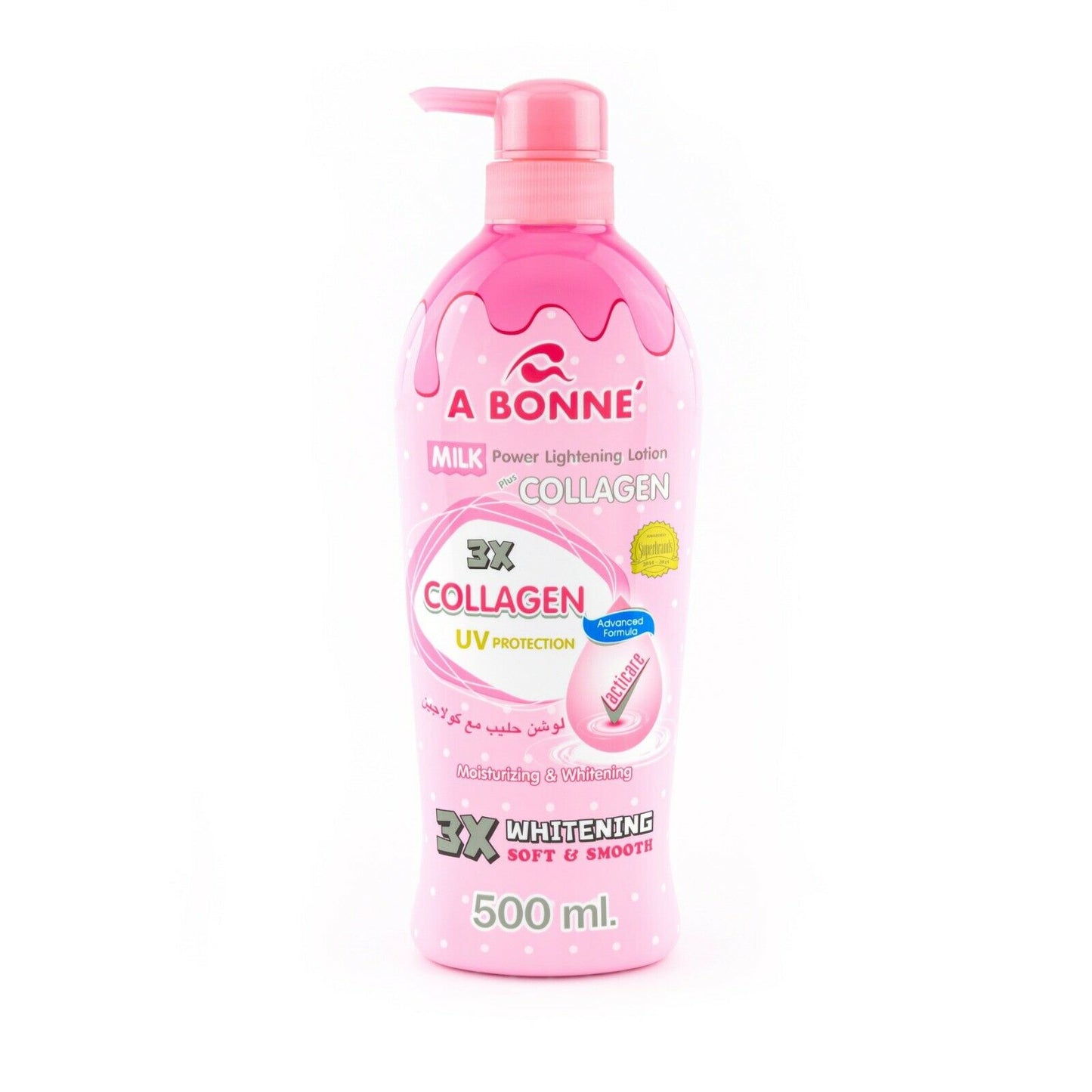 A Bonne Milk Power Collagen Lightening Whitening Skin Moisturizer Lotion 500ml