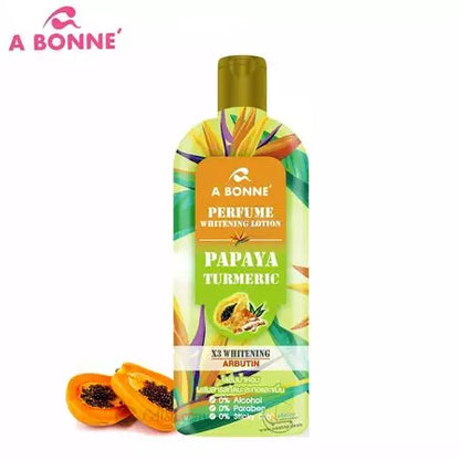 A Bonne Perfume Whitening Lotion Papaya & Turmeric 300ml