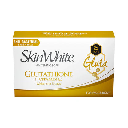 SkinWhite Whitening Glutathione + Vitamin C Soap 90g whitens in 5 days for face