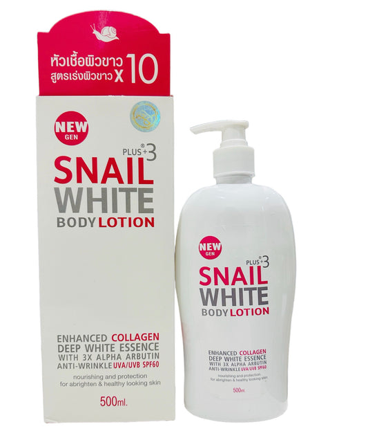 New Gen Snail White Plus 3 Body lotion deep white essence, 500ml SPF 60