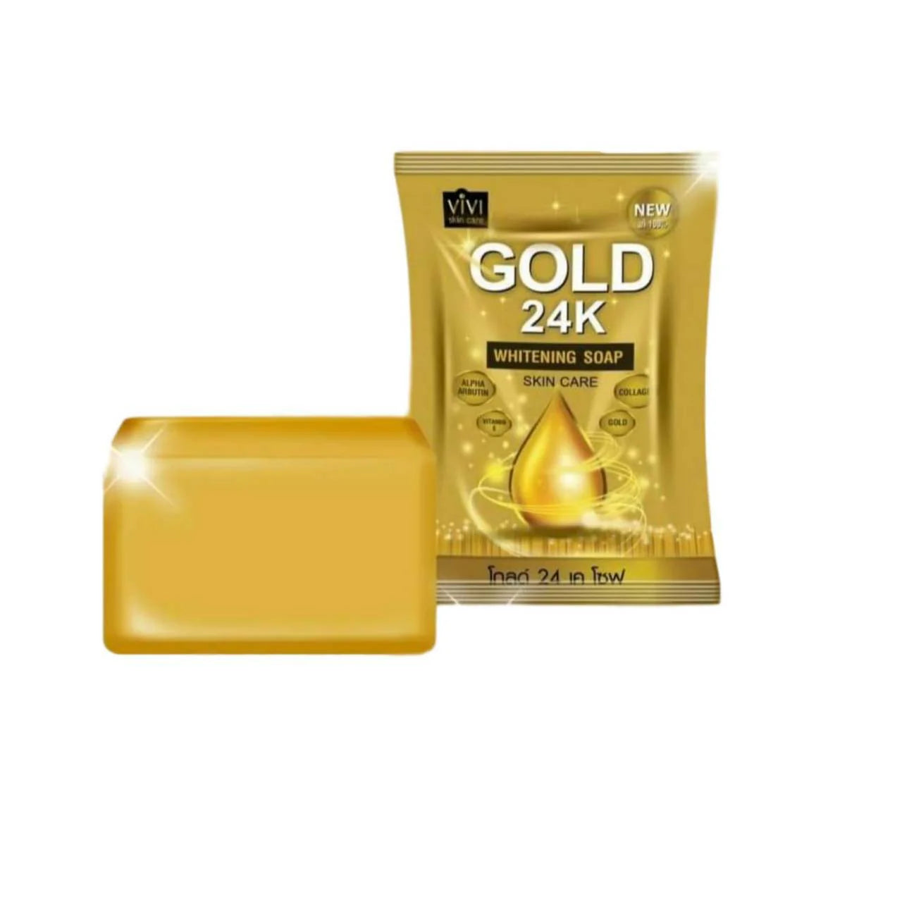 Vivi Gold 24k Whitening Soap 80g