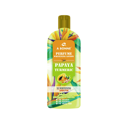 A Bonne Perfume Whitening Lotion Papaya & Turmeric 300ml