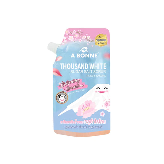 A Bonne Spa Thousand white sugar salt scrub sakura and rose Whitening glutathione 350g