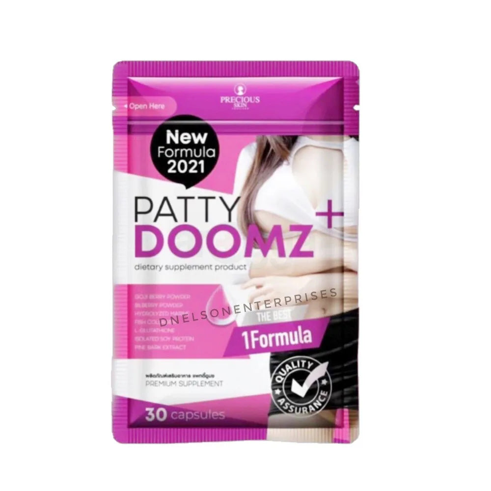 Patty Doomz+ Breast enhancing and skin whitening dietary suppliment 30 capsules