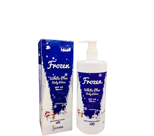 FROZEN COLLAGEN White Plus Body Lotion SPF 60 PA +++ whitening X10 ,500ml