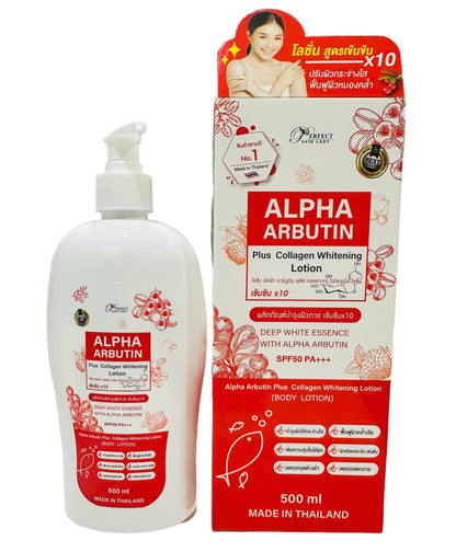 Perfect Skin Lady Alpha Arbutin Plus Collagen Whitening Lotion 500ml.