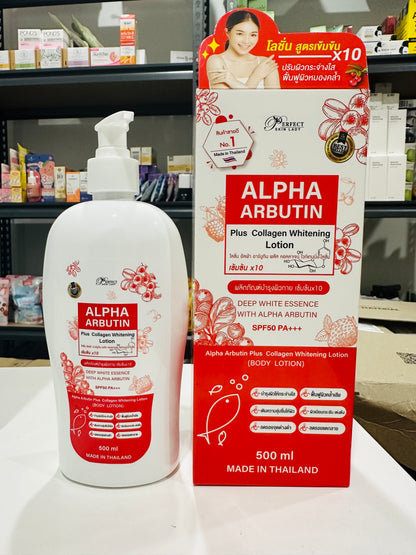 Perfect Skin Lady Alpha Arbutin Plus Collagen Whitening Lotion 500ml.