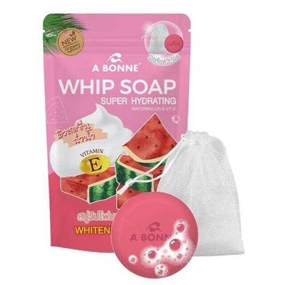 A BONNE’ Whip Soap Super Hydrating Watermalon & VIT E Whitening Kojic 100g