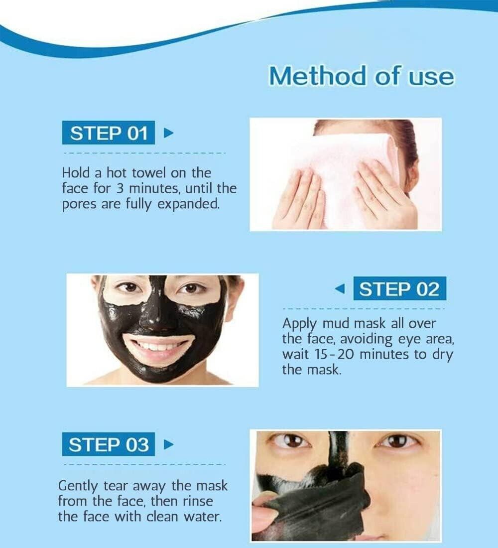 Blackhead Facial Mask, Peel Off Mask,Blackhead Remover Black Mask Deep Clean Mask