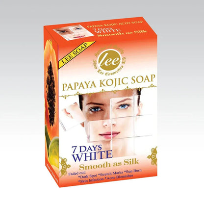 LEE Papaya Kojic soap 7 Days White smooth as silk 160g