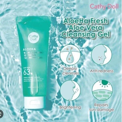 CATHY DOLL Aloeha fresh aloe vera soothing cleansing gel 63% aloe vera 120ml