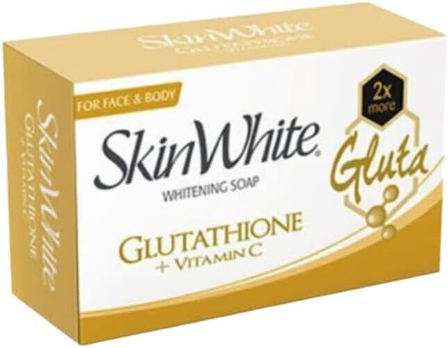 SkinWhite Whitening Glutathione + Vitamin C Soap 90g whitens in 5 days for face