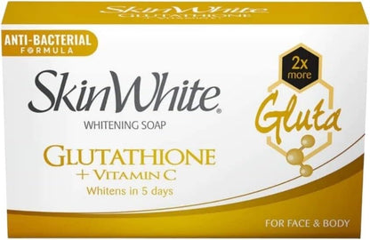 SkinWhite Whitening Glutathione + Vitamin C Soap 90g whitens in 5 days for face