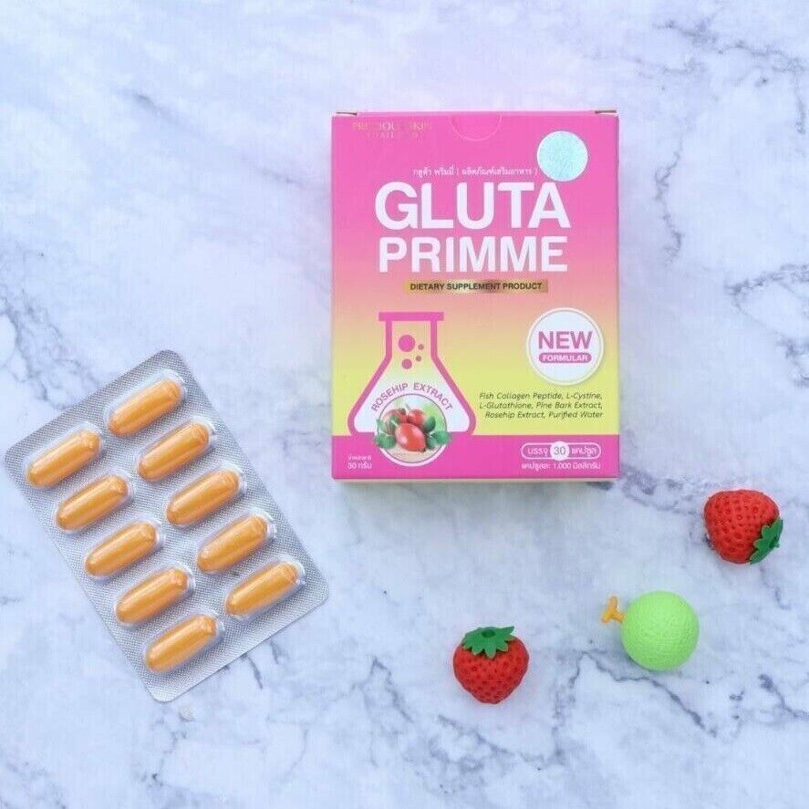 GLUTA PRIMME PRIME Plus Glutathione Collagen Beauty Dietary supplement 30 capsul