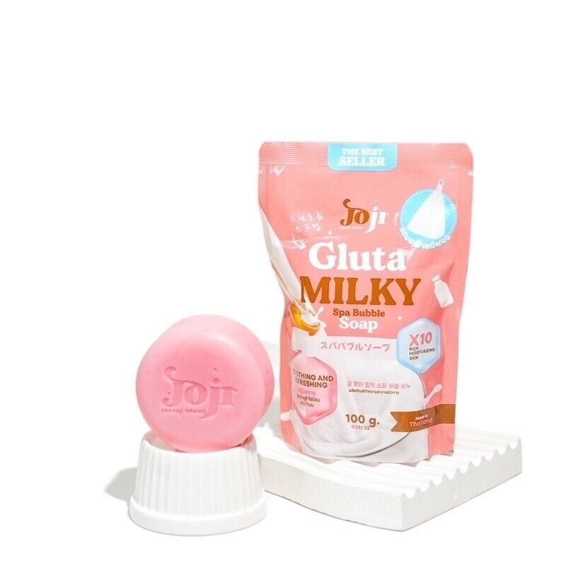 Joji gluta milky spa bubble soap soothing and refreshing, 100g