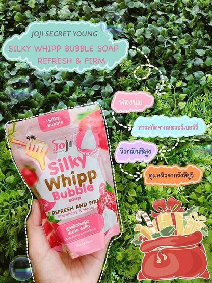 Joji Silky Whipp Bubble Refresh & Firm Strawberry & Honey 100 g soap