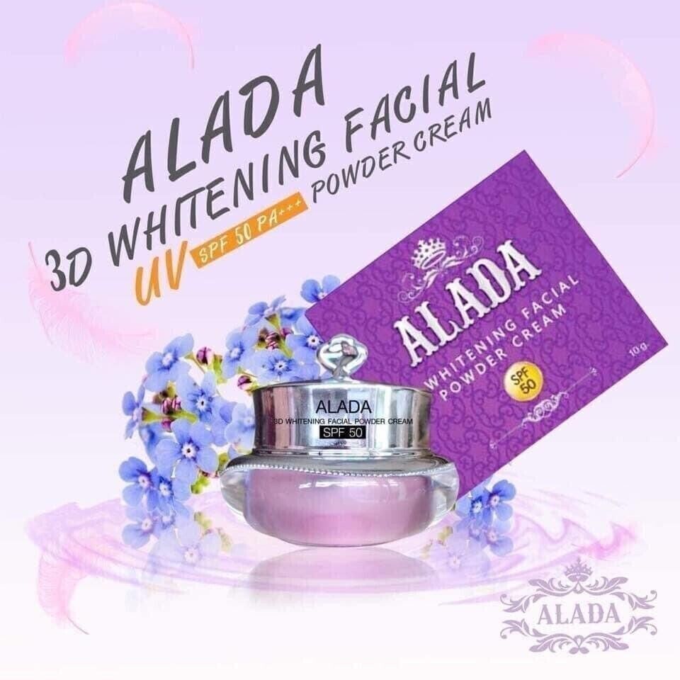 Alada 3D Whitening Powder Cream Skin Natural Anti Aging Authentic SPF 50PA+++