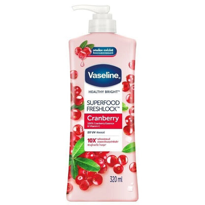 Vaseline Healthy Bright Superfood FreshLock Lotion Cranberry Vit C 320ml