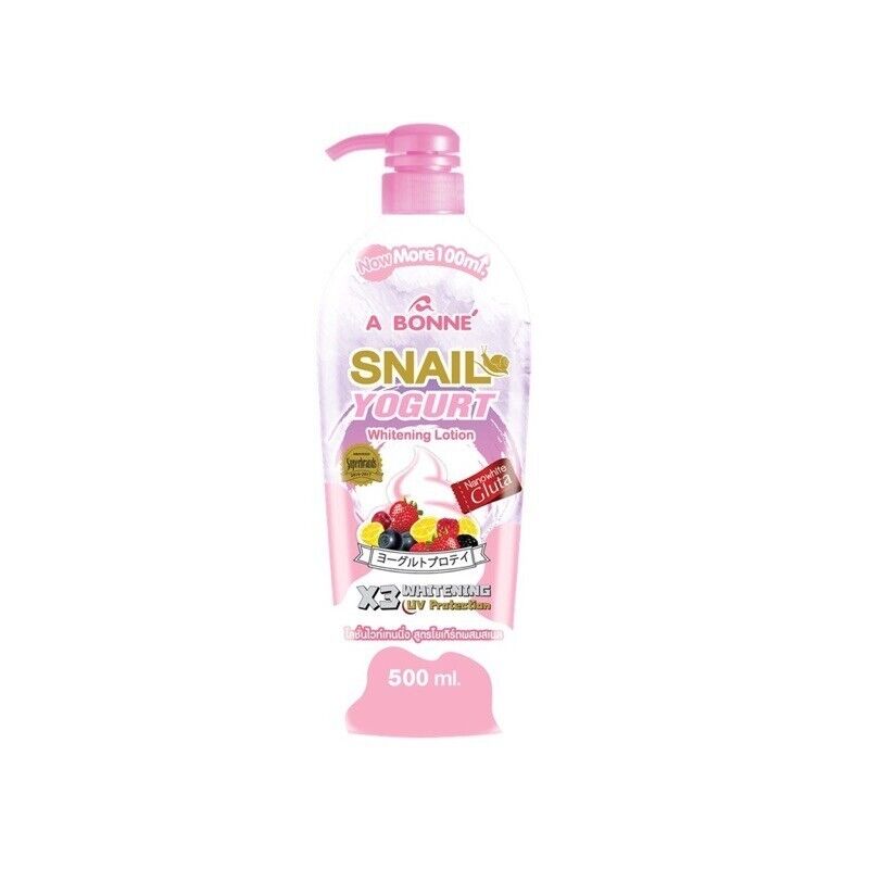 A BONNE Snail Yogurt whitening lotion X3 whitening UV Protection 500ml