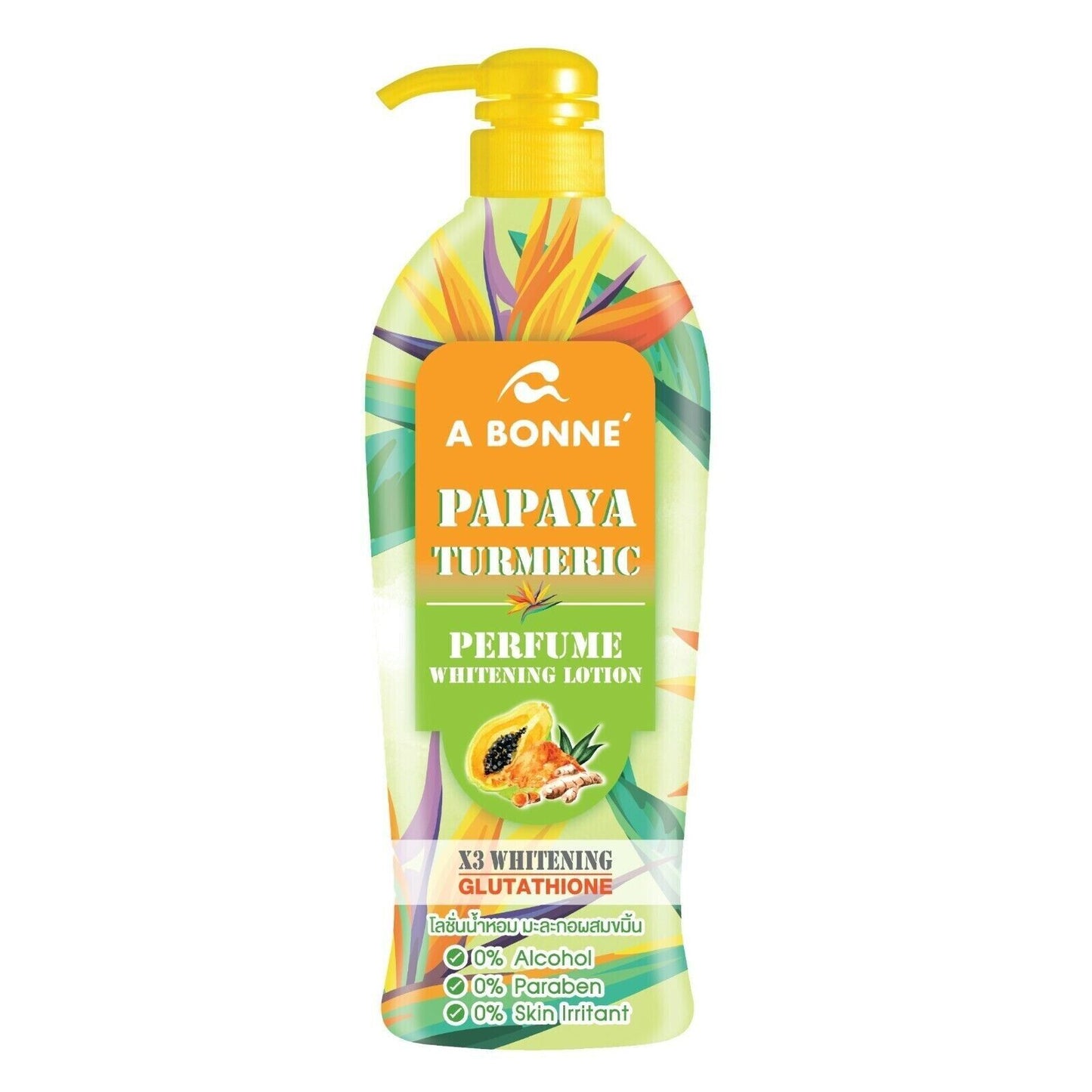 A BONNE Perfume whitening lotion Papaya Turmeric X3 whitening arbutin 500ml