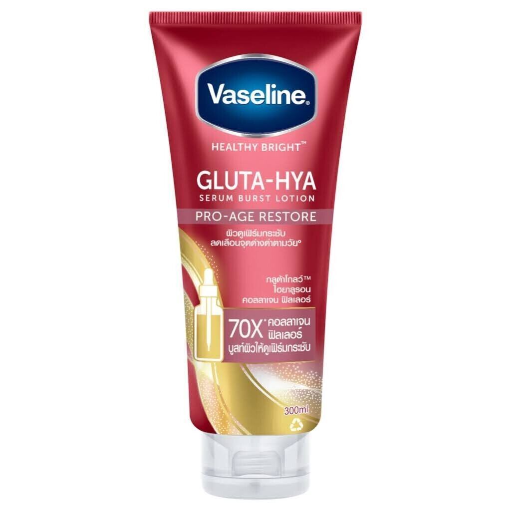 Vaseline Healthy Bright Gluta-Hya Serum Burst Lotion Pro-Age Restore 300 ml