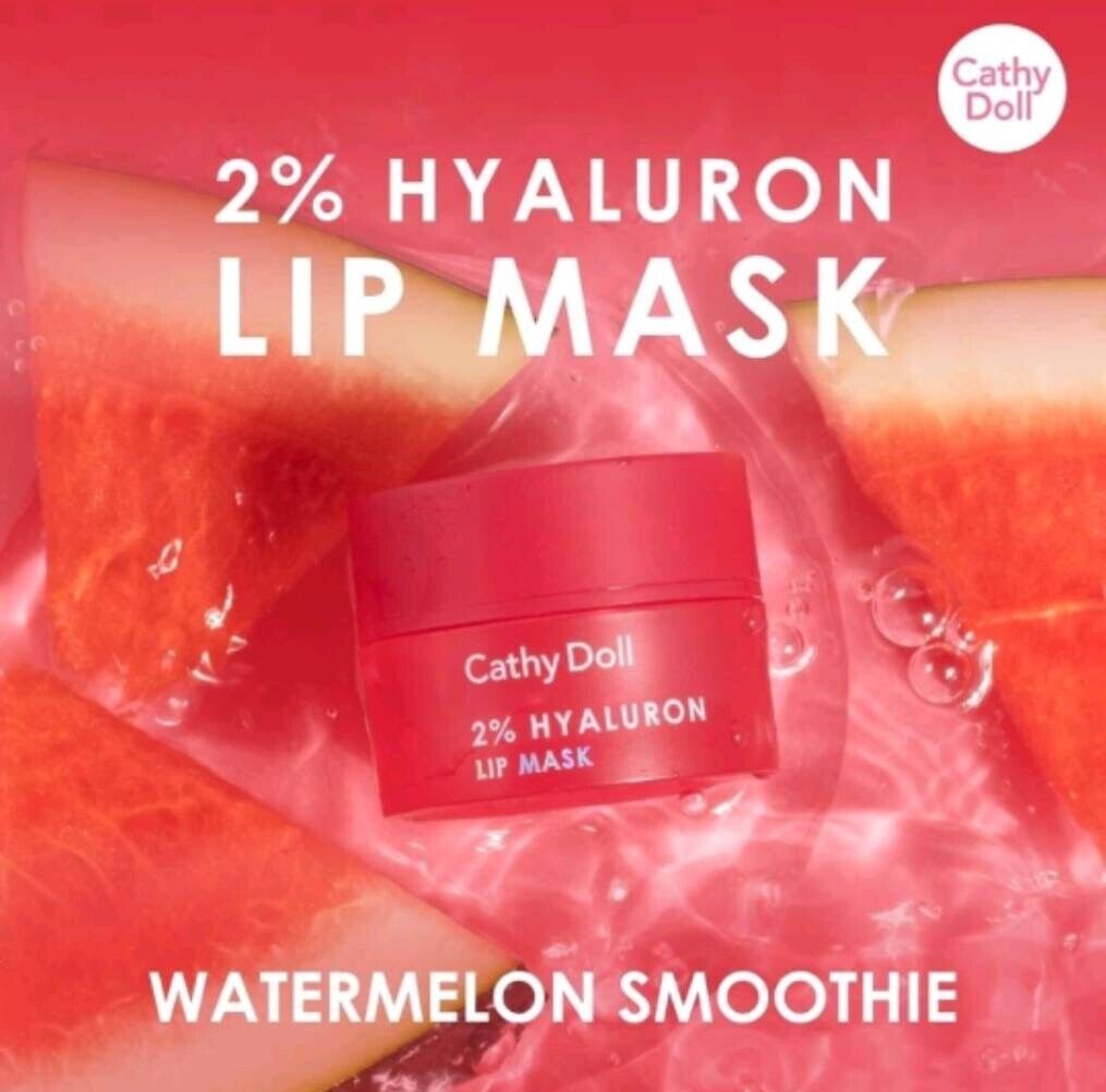 Cathy Doll 2% Hyaluron Lip Mask natural oil , Vitamin E & Ceramide , Hyaluron 4.5g Water Melan lip masks