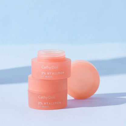 Cathy Doll 2% Hyaluron Lip Mask natural oil , Vitamin E & Ceramide , Hyaluron 4.5g Peach lip masks