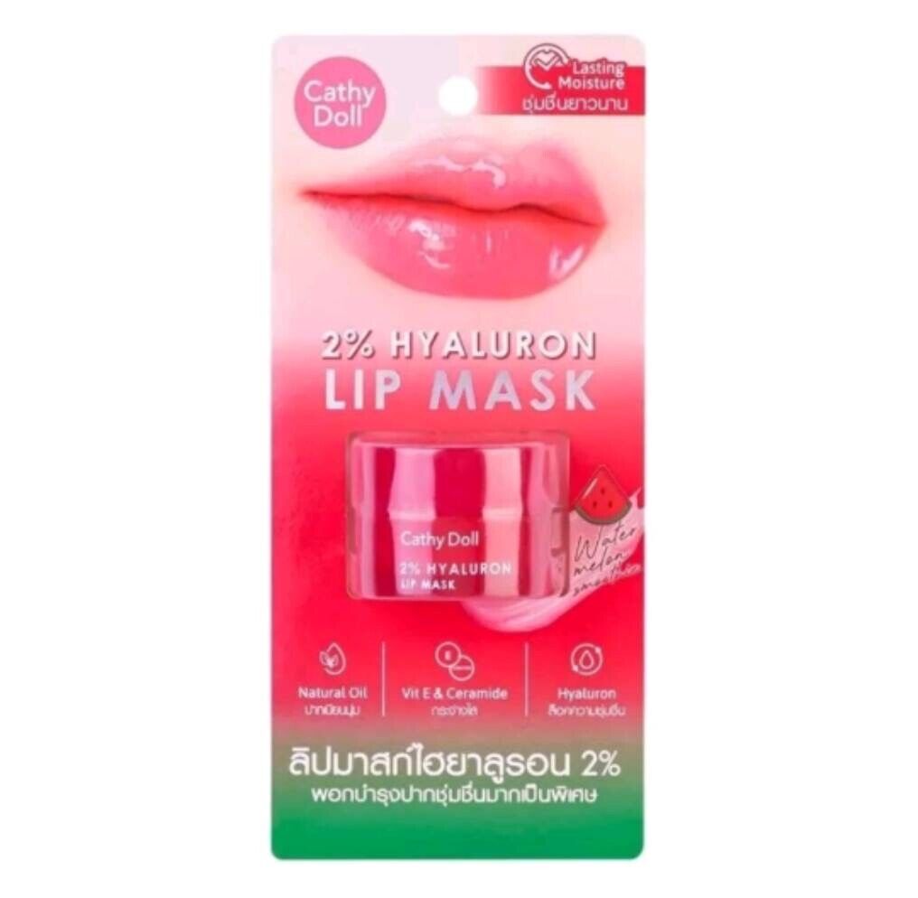 Cathy Doll 2% Hyaluron Lip Mask natural oil , Vitamin E & Ceramide , Hyaluron 4.5g Water Melan lip masks