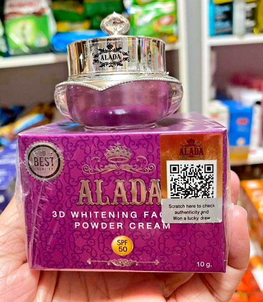 Alada 3D Whitening Powder Cream Skin Natural Anti Aging Authentic SPF 50PA+++