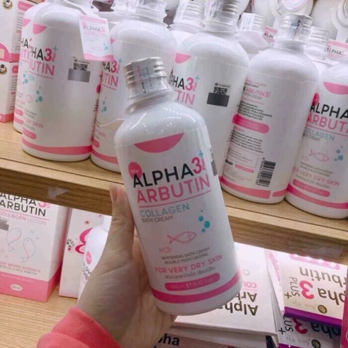 Alpha arbutin 3 plus collagen bath cream for very dry skin 350ml