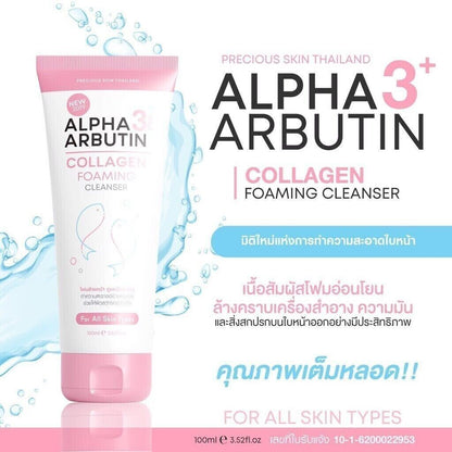 Alpha Arbutin 3+ Collagen Foaming Cleanser whiteness soft skin Reduce oil 120ml