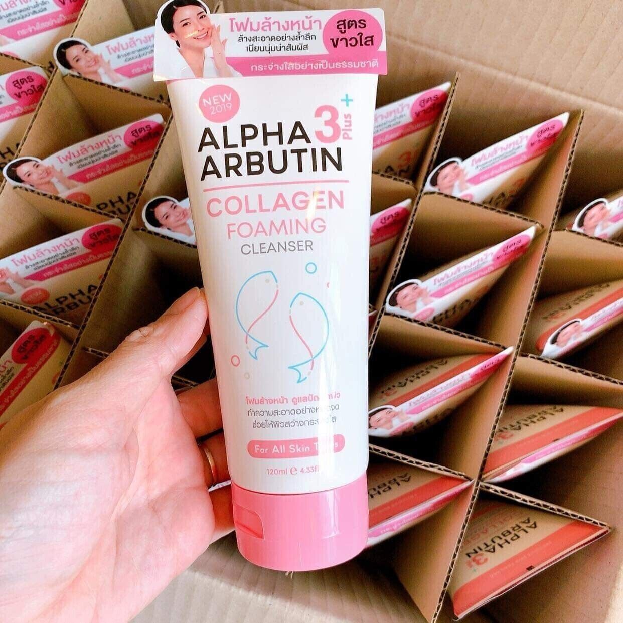 Alpha Arbutin 3+ Collagen Foaming Cleanser whiteness soft skin Reduce oil 120ml