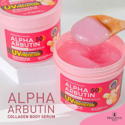 Alpha Arbutin Collagen Body Serum UV protection Extra Deep Whitening 500g.