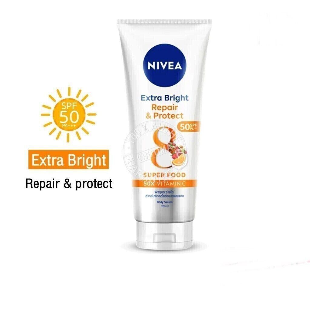 NIVEA Body Serum Extra Bright Repair and Protect SPF50 Concentrated 180 ml.