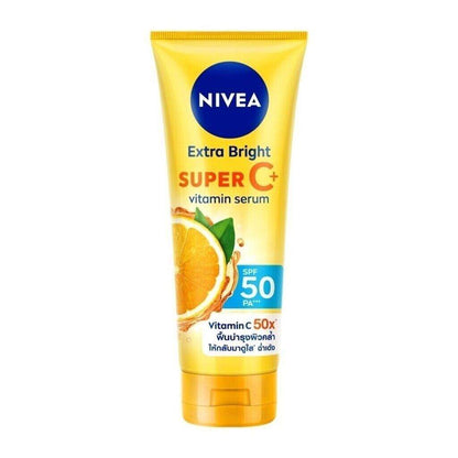 NIVEA Extra Bright Super C Plus Vitamin Serum SPF50 PA+++ Body Sunscreen 180 ml