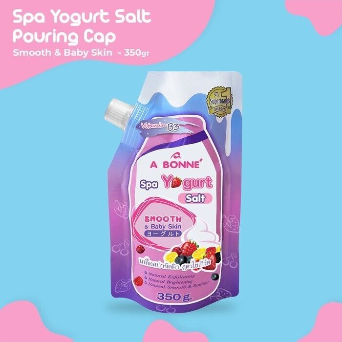 A bonne spa Yogurt salt, Smooth & Baby skin, Vitamin B3 350g