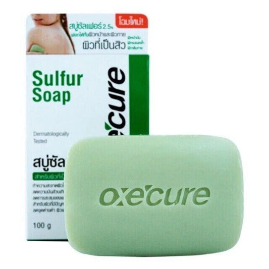 OXECURE SULFUR SOAP for acne and acne-prone skin face&body 30g