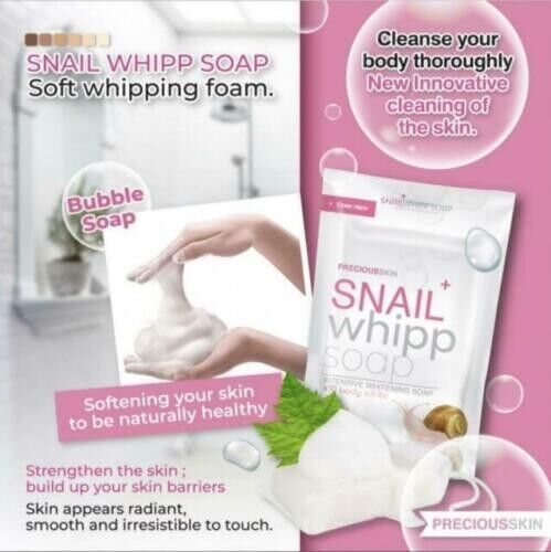 Snail Whipp Soap Intensive Whitening x10 Body White Soap 120 g