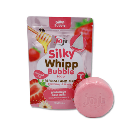 Joji Silky Whipp Bubble Refresh & Firm Strawberry & Honey 100 g soap