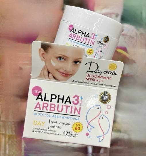 Alpha arbutin Gluta collagen whitening Day cream SPF 60.