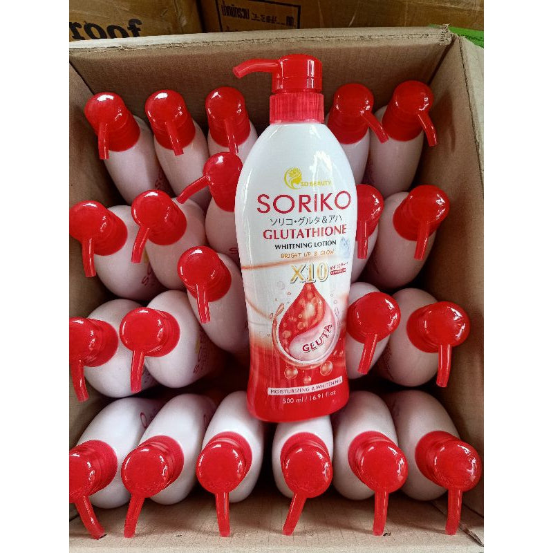 Soriko Glutathione Whitening Lotion Bright Up & Glow X10, 500ml