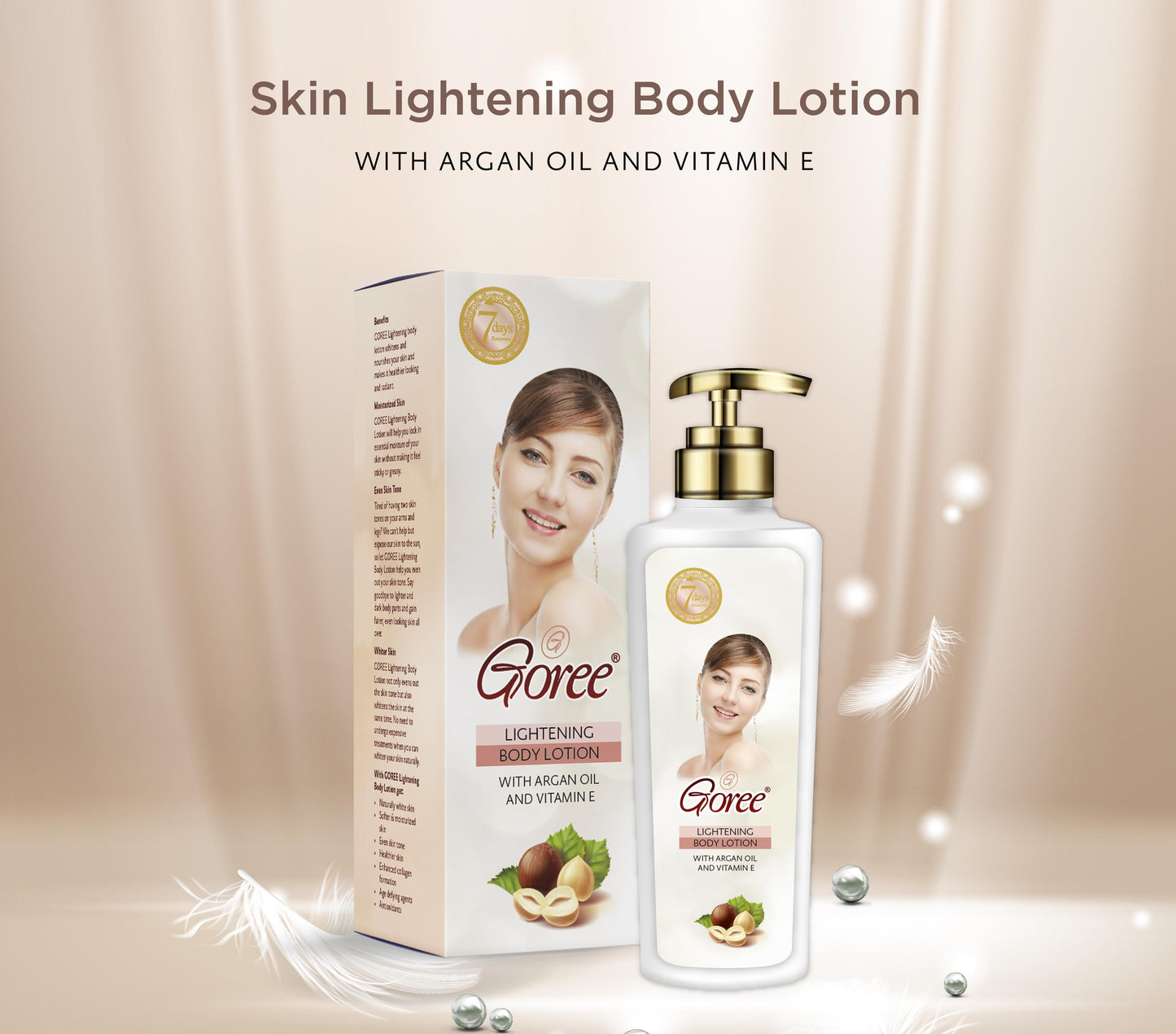 Goree 7 Days Lightening Body Lotion with Argan oil and Vitamin E 200ml